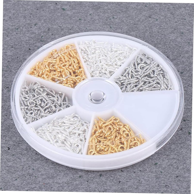 Mixed Colors Self Tapping Eye Screws Kit Iron Socket Rings Set for Home Projects - Image 1